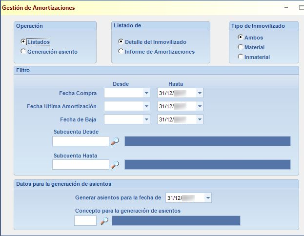 ERPgest · Gestión de Amortizaciones